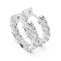 Aurora Diamond Inside-Out Huggie Hoop Earrings