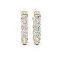 Aurora Diamond Inside-Out Huggie Hoop Earrings
