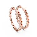 Alternating Marquise & Round Diamond Inside-Out Hoop Earrings