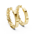 Double Row Marquise Diamond Hoop Earrings