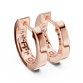 Inset Diamond Huggie Earrings
