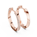 Classic Pavé Diamond Hoop Earrings