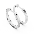 Classic Pavé Diamond Hoop Earrings