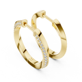 Classic Pavé Diamond Hoop Earrings