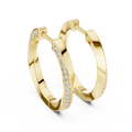 Classic Pavé Diamond Hoop Earrings