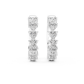 Heart Diamond Huggie Earrings