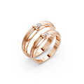 Aveline Diamond Wedding Band Set