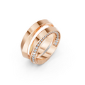 Elara Diamond Twist Wedding Band Set