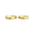Soren Bezel Diamond Wedding Band Set