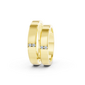 Elara Four Diamond Wedding Band Set