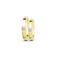 Elara Round Diamond Wedding Band Set