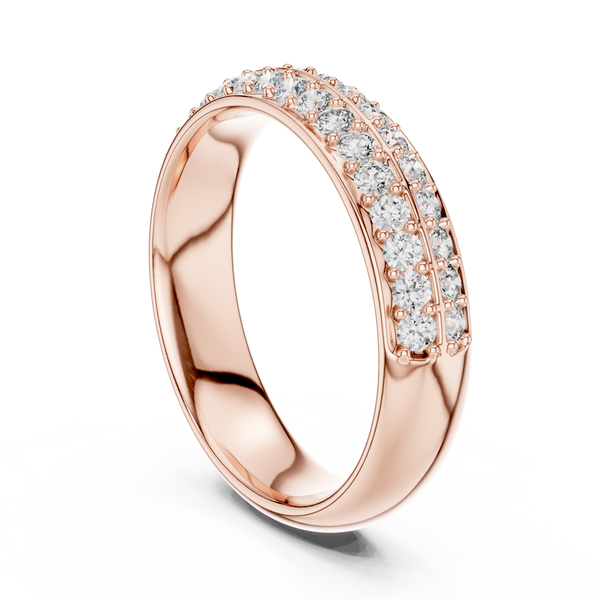 Elaris Double Row Diamond Ring