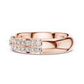 Elaris Double Row Diamond Ring