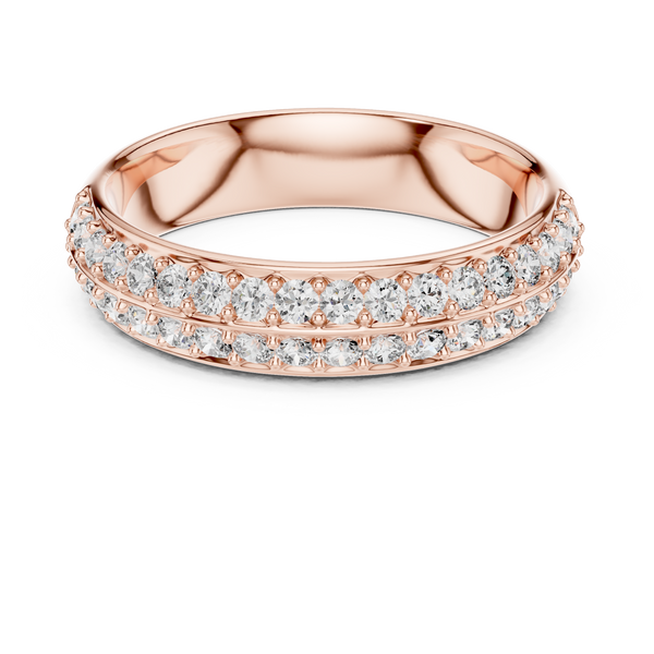 Elaris Double Row Diamond Ring