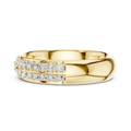 Elaris Double Row Diamond Ring