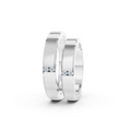 Elara Four Diamond Wedding Band Set