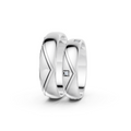 Aurelia Diamond Chevron Wedding Band Set