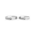 Soren Bezel Diamond Wedding Band Set