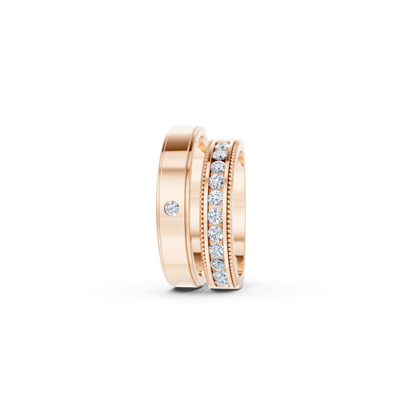 Virelle Diamond Wedding Band Set