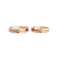 Soren Bezel Diamond Wedding Band Set