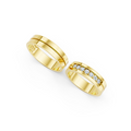 Elowen Seven Diamond Wedding Band Set