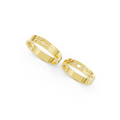 Amora Diamond Heartbeat Wedding Band Set