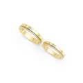 Elvaris Princess & Round Diamond Wedding Band Set