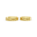 Elara Interwoven Wedding Band Set