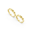 Soren Bezel Diamond Wedding Band Set