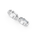 Elowen Seven Diamond Wedding Band Set