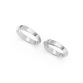 Elara Diamond Twist Wedding Band Set