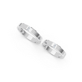Elara Four Diamond Wedding Band Set