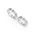 Valen Princess Diamond Wedding Band Set