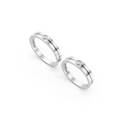 Soren Bezel Diamond Wedding Band Set