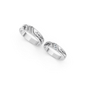 Elian Diamond Cross Wedding Band Set