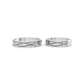 Elara Interwoven Wedding Band Set