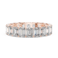 Elara Emerald Cut Diamond Eternity Band