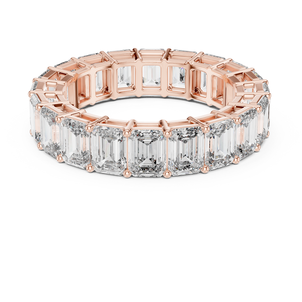 Elara Emerald Cut Diamond Eternity Band