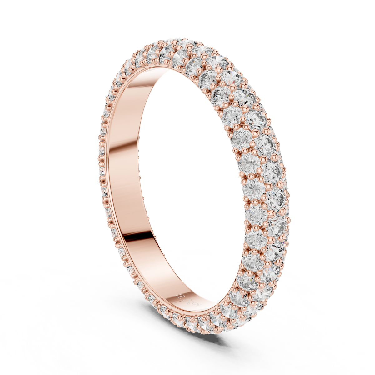 Aurelia Triple Row Diamond Eternity Band
