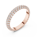 Aurelia Triple Row Diamond Eternity Band