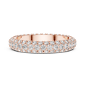 Aurelia Triple Row Diamond Eternity Band