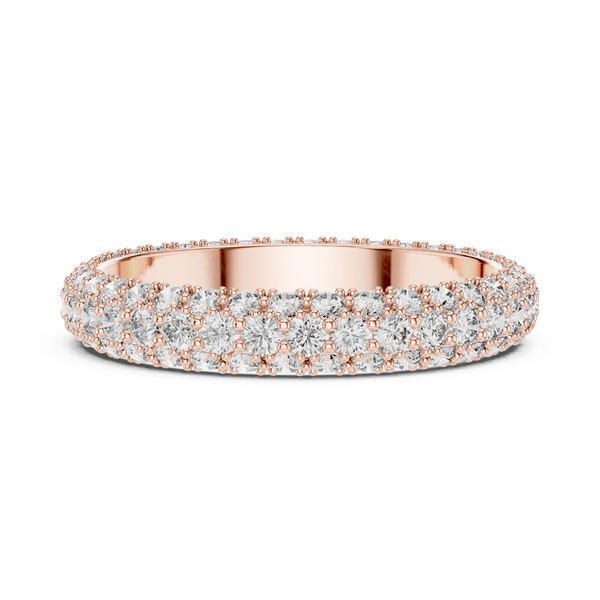Aurelia Triple Row Diamond Eternity Band