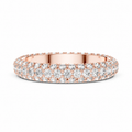 Aurelia Triple Row Diamond Eternity Band