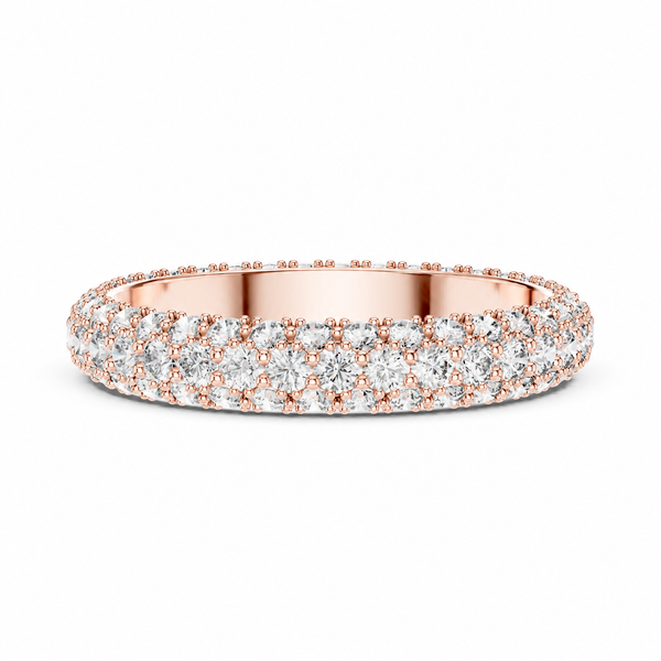 Aurelia Triple Row Diamond Eternity Band