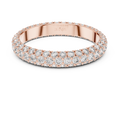 Aurelia Triple Row Diamond Eternity Band