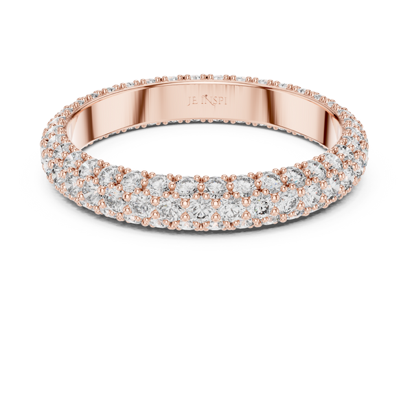 Aurelia Triple Row Diamond Eternity Band