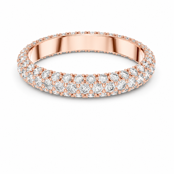 Aurelia Triple Row Diamond Eternity Band