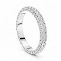 Aurelia Triple Row Diamond Eternity Band