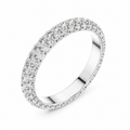 Aurelia Triple Row Diamond Eternity Band