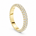 Aurelia Triple Row Diamond Eternity Band